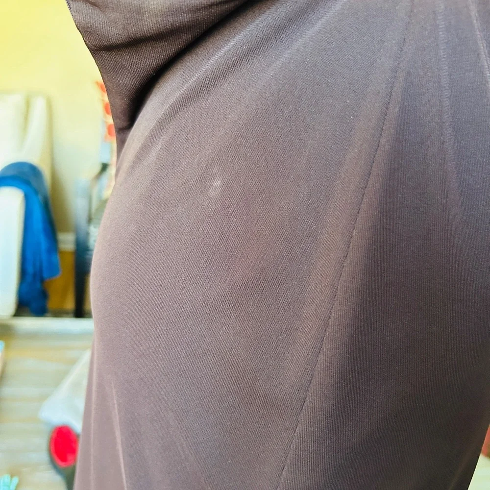 Vintage David Meister Chocolate Brown Cocktail Dress Size 2 - Picture 14 of 14